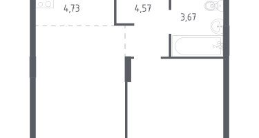 Студия, 38&nbsp;м²