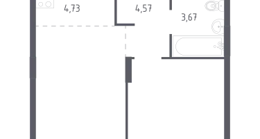 Студия, 39&nbsp;м²