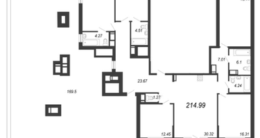 5-к. квартира, 224&nbsp;м²