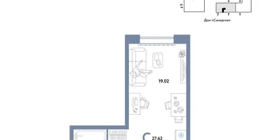 Студия, 27&nbsp;м²