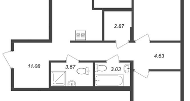 3-к. квартира, 76&nbsp;м²