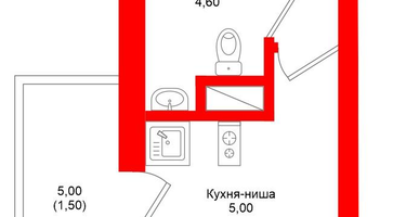 Студия, 25&nbsp;м²
