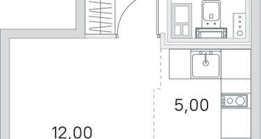 Студия, 25&nbsp;м²