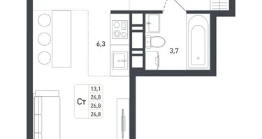 Студия, 26&nbsp;м²