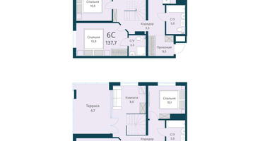 6-к. квартира, 137&nbsp;м²