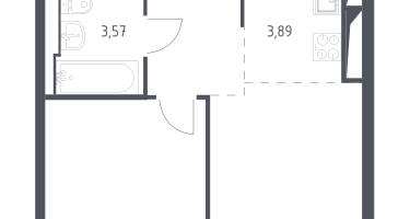 Студия, 33&nbsp;м²