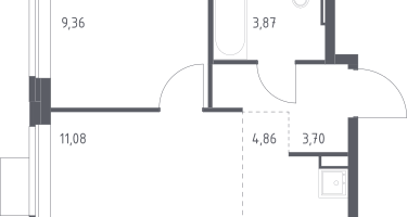 Студия, 32&nbsp;м²