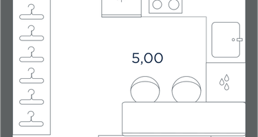 1-к. квартира, 30&nbsp;м²