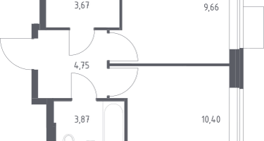 1-к. квартира, 32&nbsp;м²