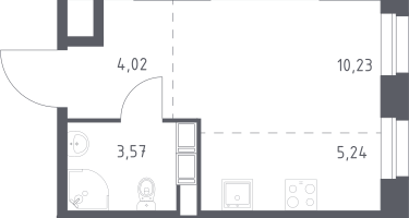 Студия, 23&nbsp;м²
