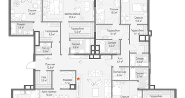1-к. квартира, 291&nbsp;м²