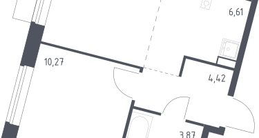 Студия, 34&nbsp;м²