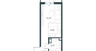 Студия, 26 м²