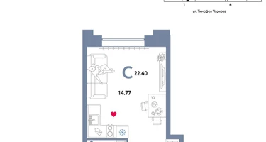 Студия, 22&nbsp;м²