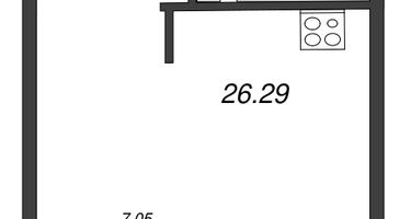 Студия, 26&nbsp;м²
