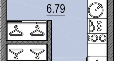 2-к. квартира, 64&nbsp;м²