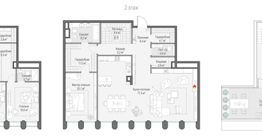 4-к. квартира, 292 м²