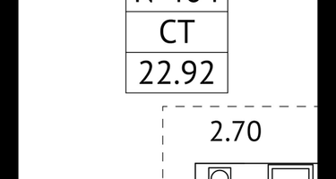 Студия, 22&nbsp;м²