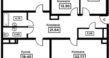 4-к. квартира, 135&nbsp;м²