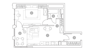 2-к. квартира, 47&nbsp;м²