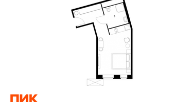 Студия, 31 м²