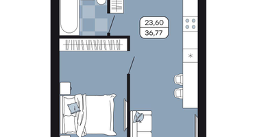 Студия, 36&nbsp;м²