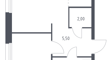 Студия, 38&nbsp;м²