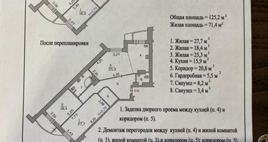 2-к. квартира, 125,2&nbsp;м²