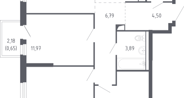 Студия, 75&nbsp;м²