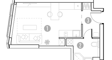 1-к. квартира, 28&nbsp;м²