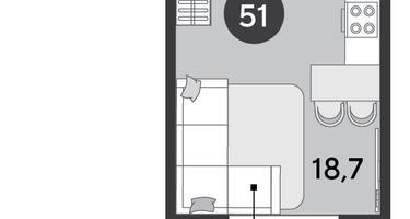 Студия, 25&nbsp;м²