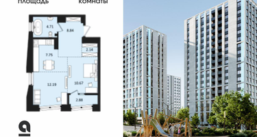 2-к. квартира, 47&nbsp;м²
