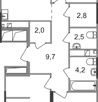 3-к. квартира, 81 м²