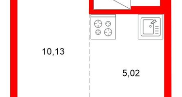 Студия, 21&nbsp;м²