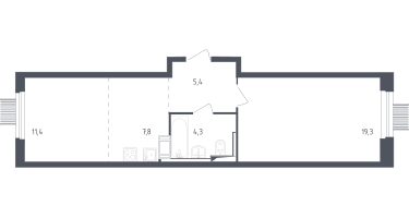 Студия, 47&nbsp;м²