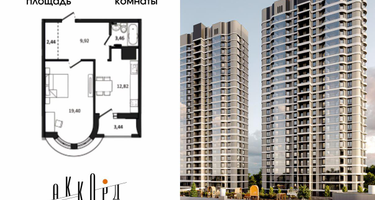 1-к. квартира, 49&nbsp;м²