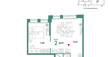 2-к. квартира, 40&nbsp;м²