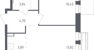 Студия, 36&nbsp;м²