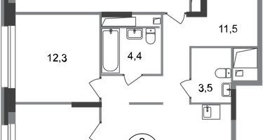 3-к. квартира, 82&nbsp;м²