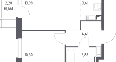Студия, 36&nbsp;м²