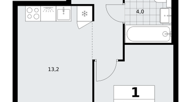 1-к. квартира, 35&nbsp;м²