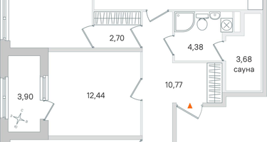 3-комнатная квартира, 89&nbsp;м²