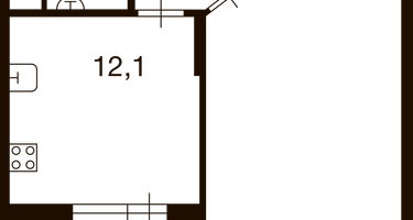1-к. квартира, 46 м²