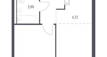 Студия, 34&nbsp;м²