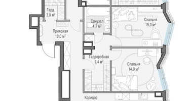 4-к. квартира, 190 м²