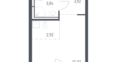 Студия, 22&nbsp;м²