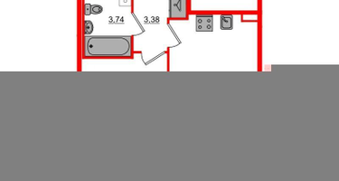 1-к. квартира, 32&nbsp;м²