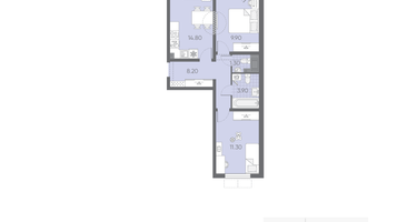 2-к. квартира, 50&nbsp;м²