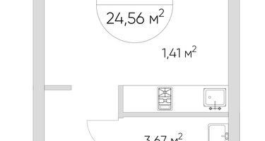 Студия, 24 м²