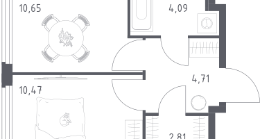 1-к. квартира, 32&nbsp;м²